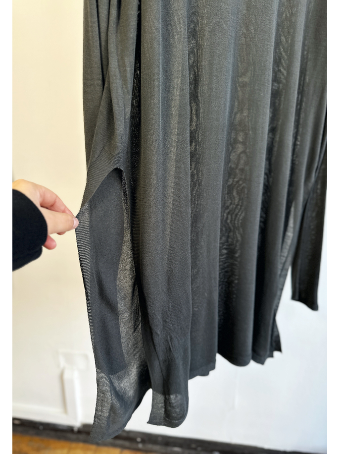 Chaleco delgado traslúcido plomo 5