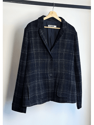 Blazer cuadrillé de lana 