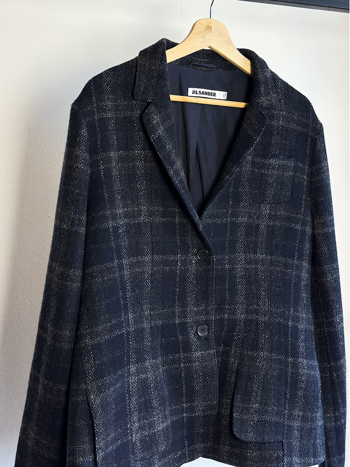 Blazer cuadrillé de lana  2