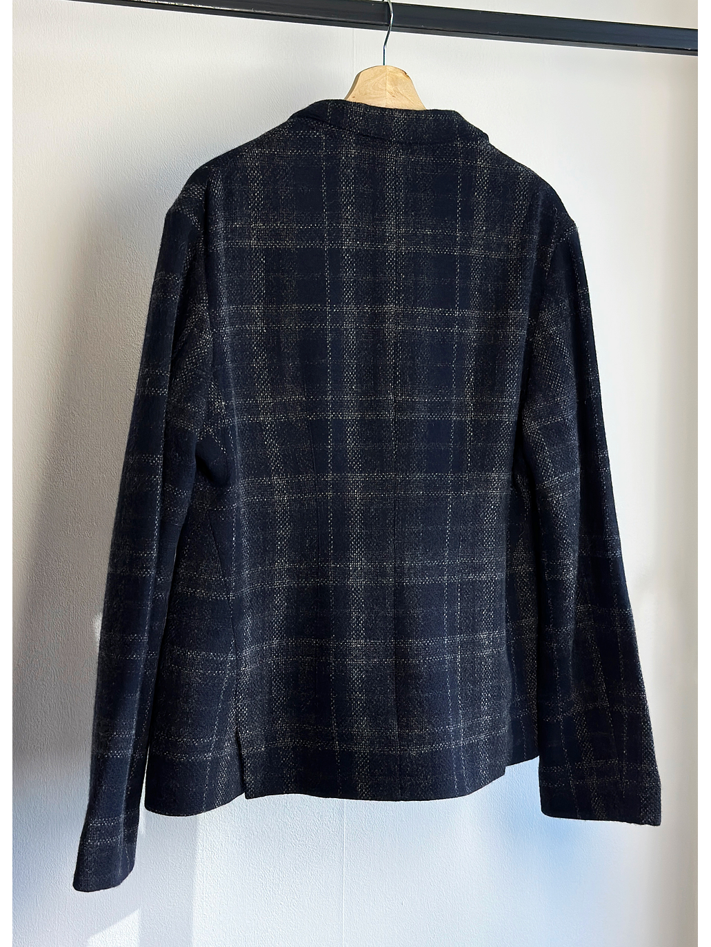 Blazer cuadrillé de lana  4