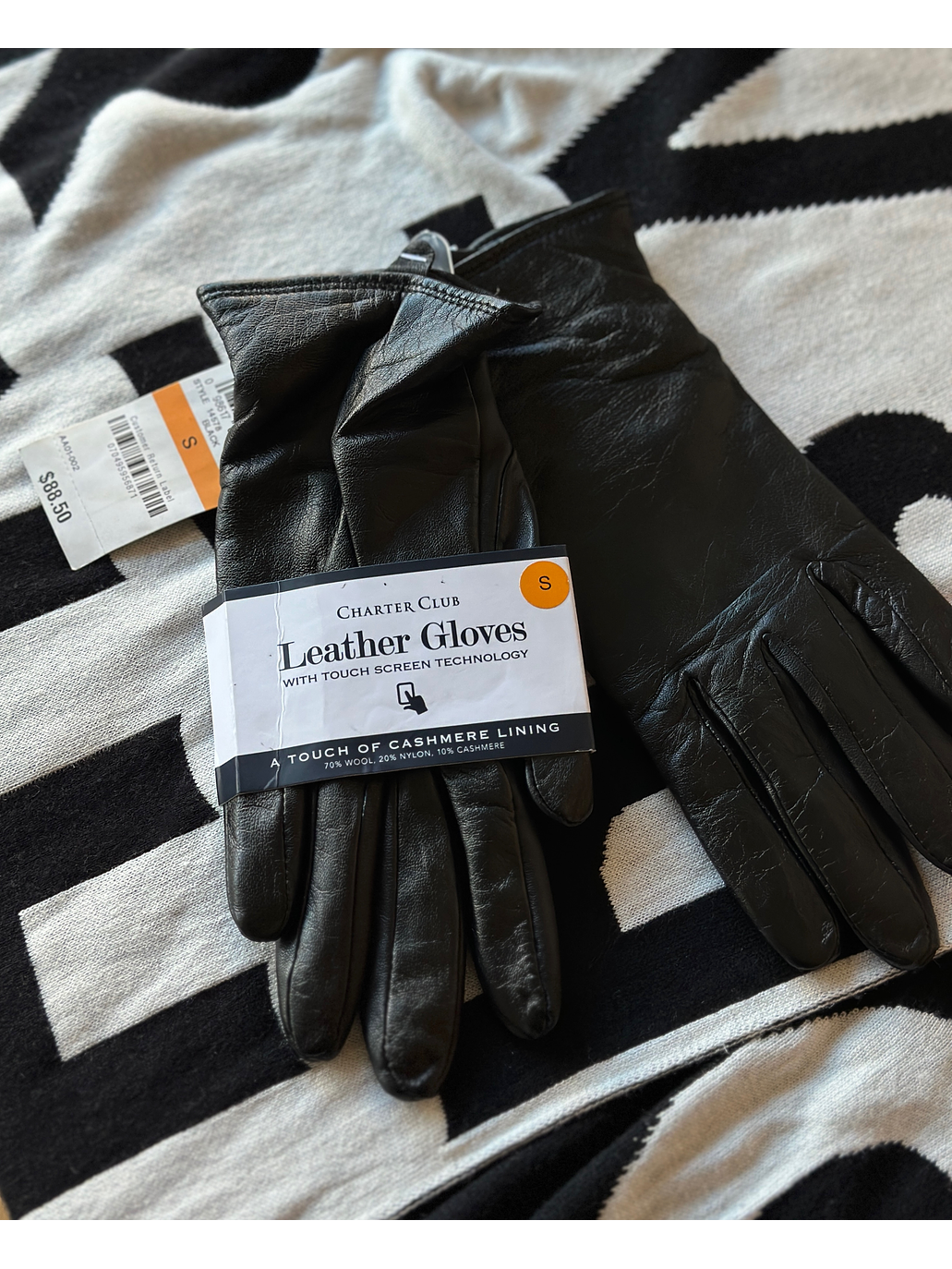 Guantes de cuero negro 2