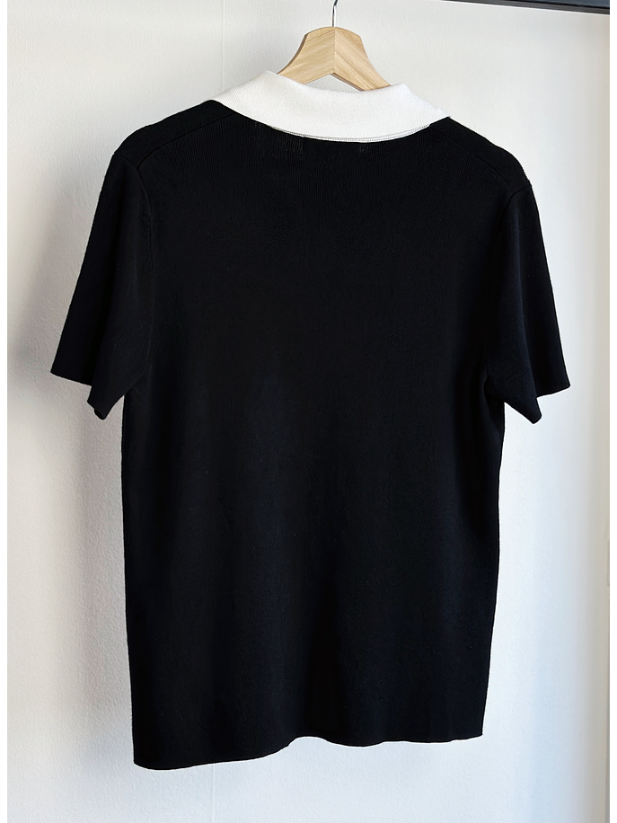 Polera de punto cuello piqué 3