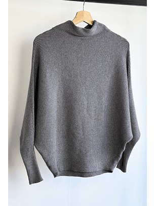 Chaleco gris acanalado