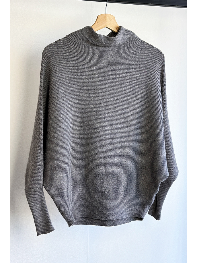 Chaleco gris acanalado 1