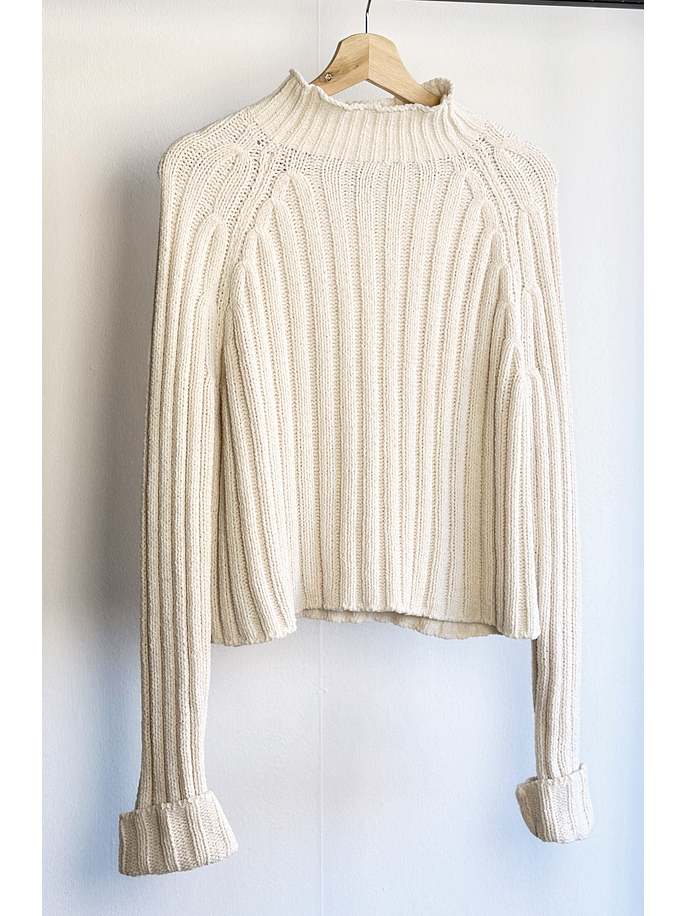 Chaleco crema chenille 1