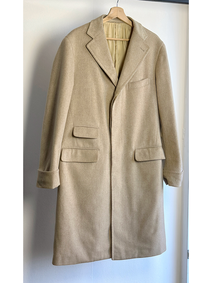 Abrigo beige de lana 1