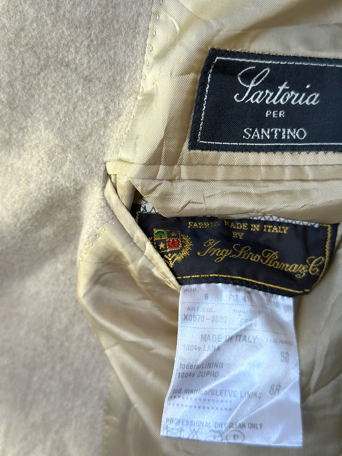 Abrigo beige de lana 5