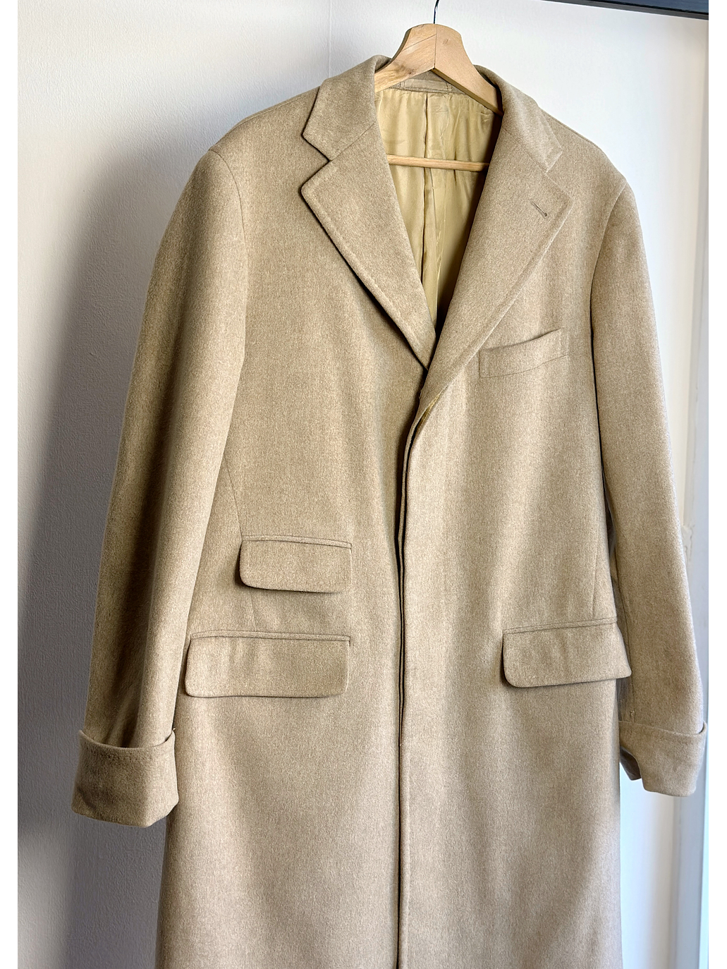 Abrigo beige de lana 2