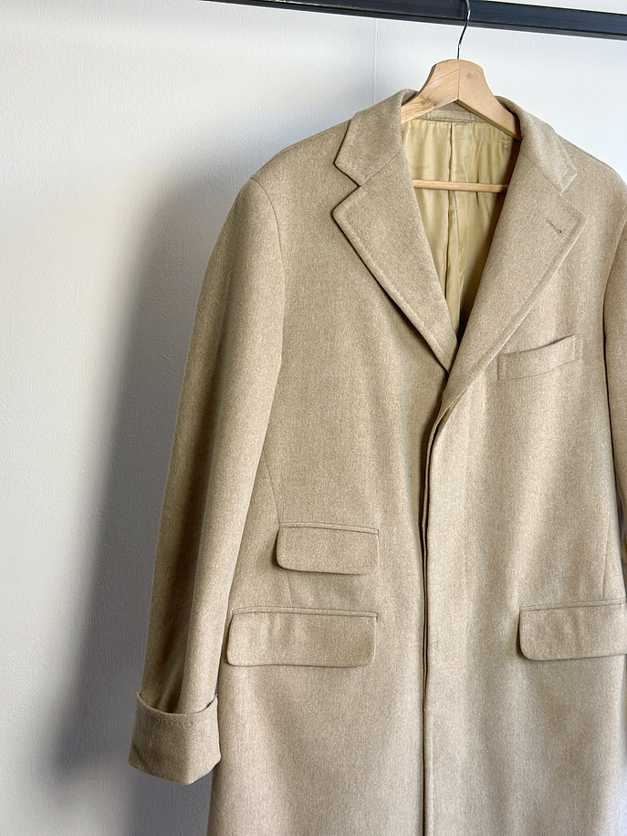 Abrigo beige de lana 4