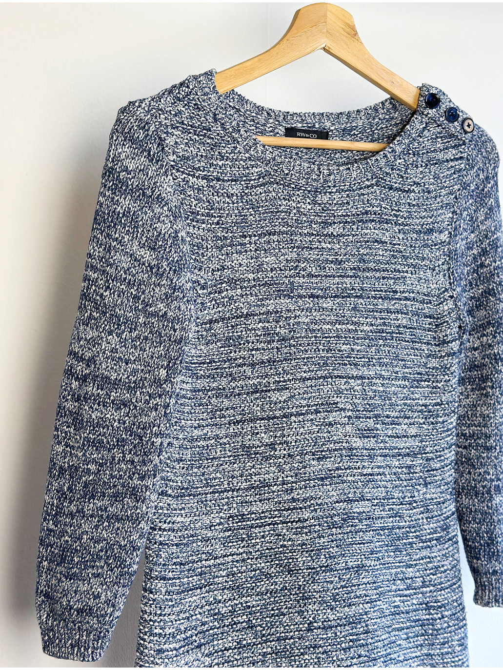 Suéter grueso jaspeado 2