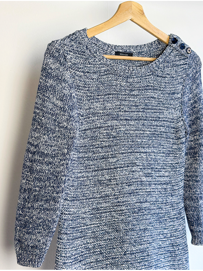 Suéter grueso jaspeado 2