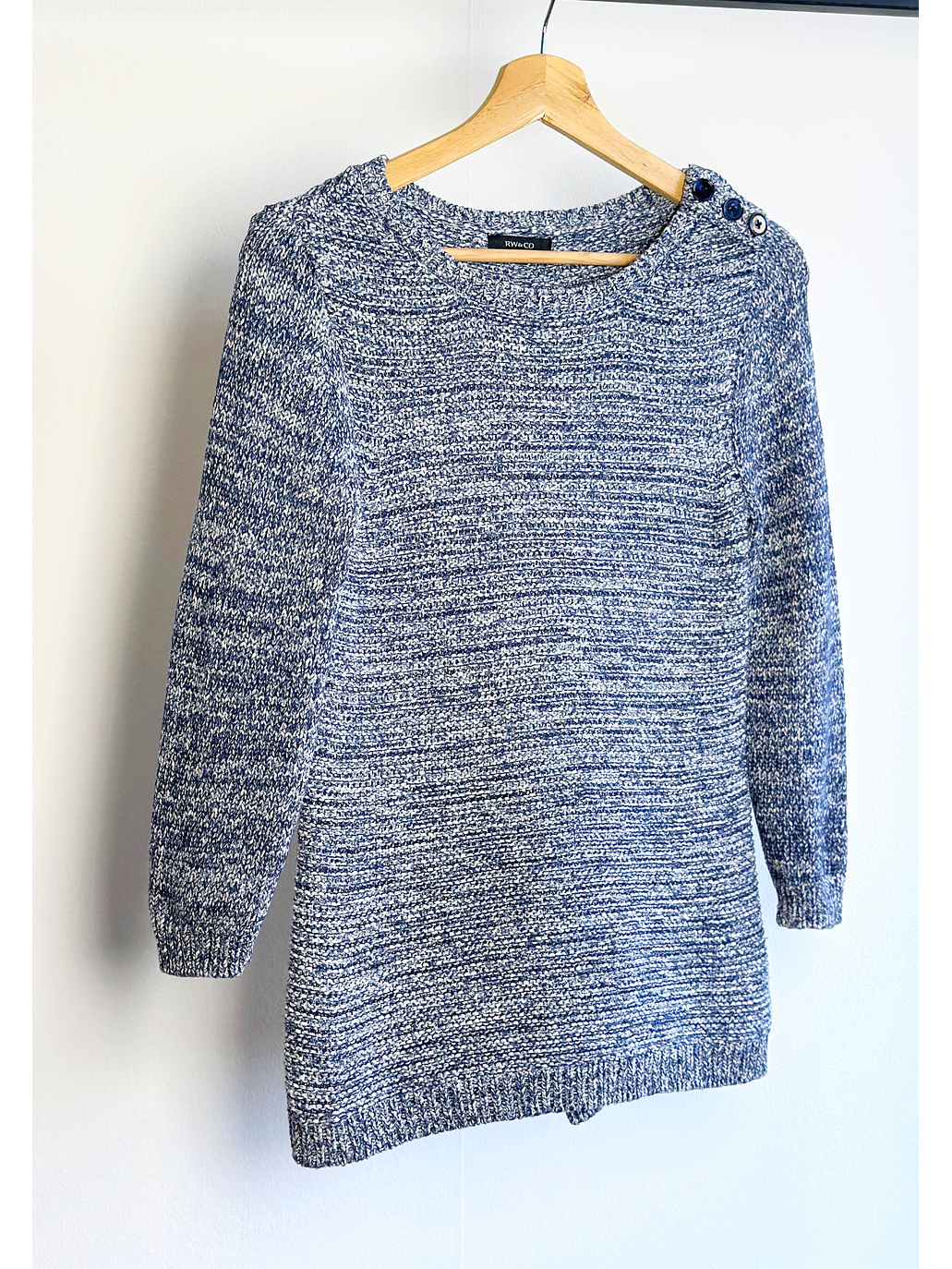 Suéter grueso jaspeado 1