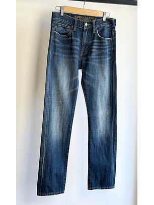 Jeans azul oscuro lavado