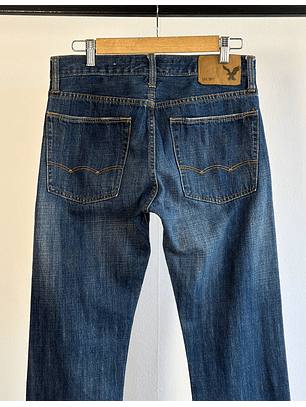 Jeans azul oscuro lavado