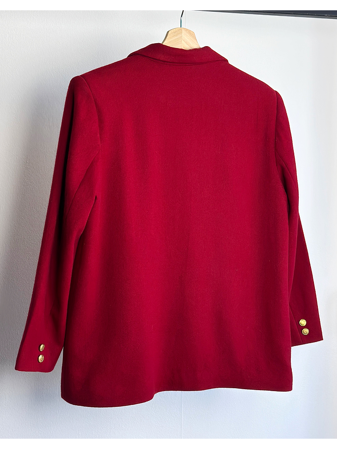 Blazer rojo de lana 3