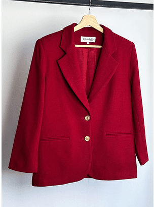 Blazer rojo de lana