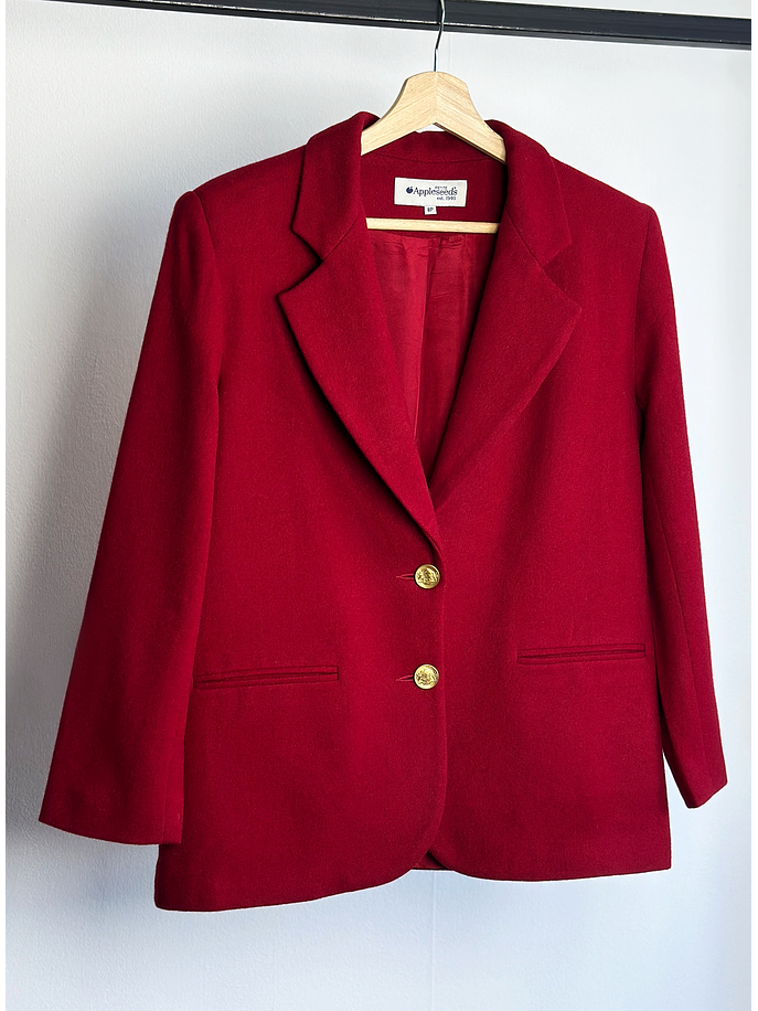 Blazer rojo de lana 1