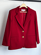 Blazer rojo de lana - Miniatura 1