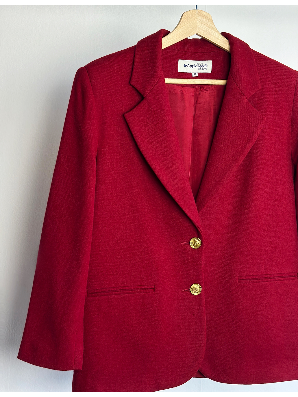 Blazer rojo de lana 2