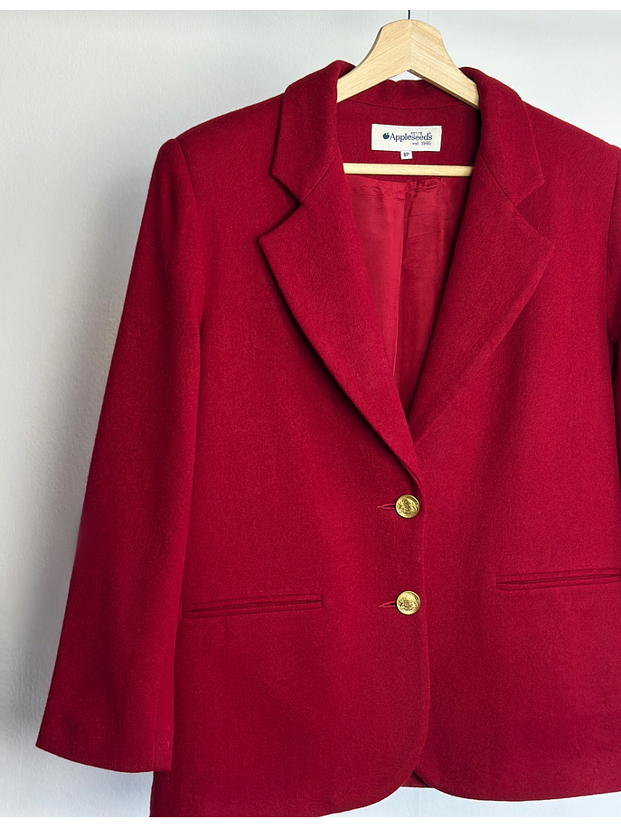 Blazer rojo de lana 2