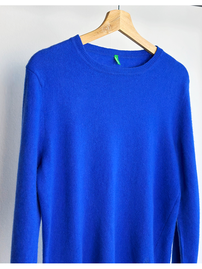 Chaleco azul de lana  2