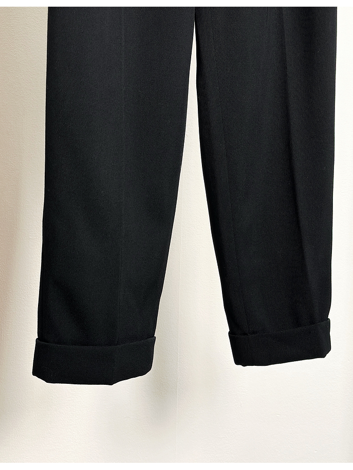 Pantalón de lana negro 6