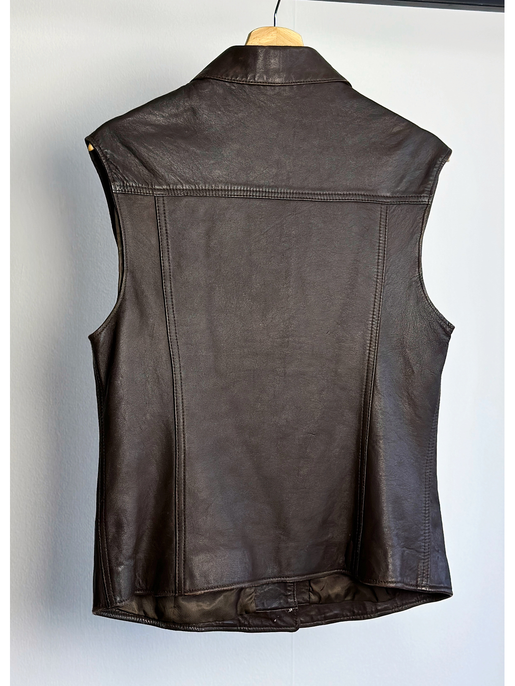 Chaqueta de cuero café 3