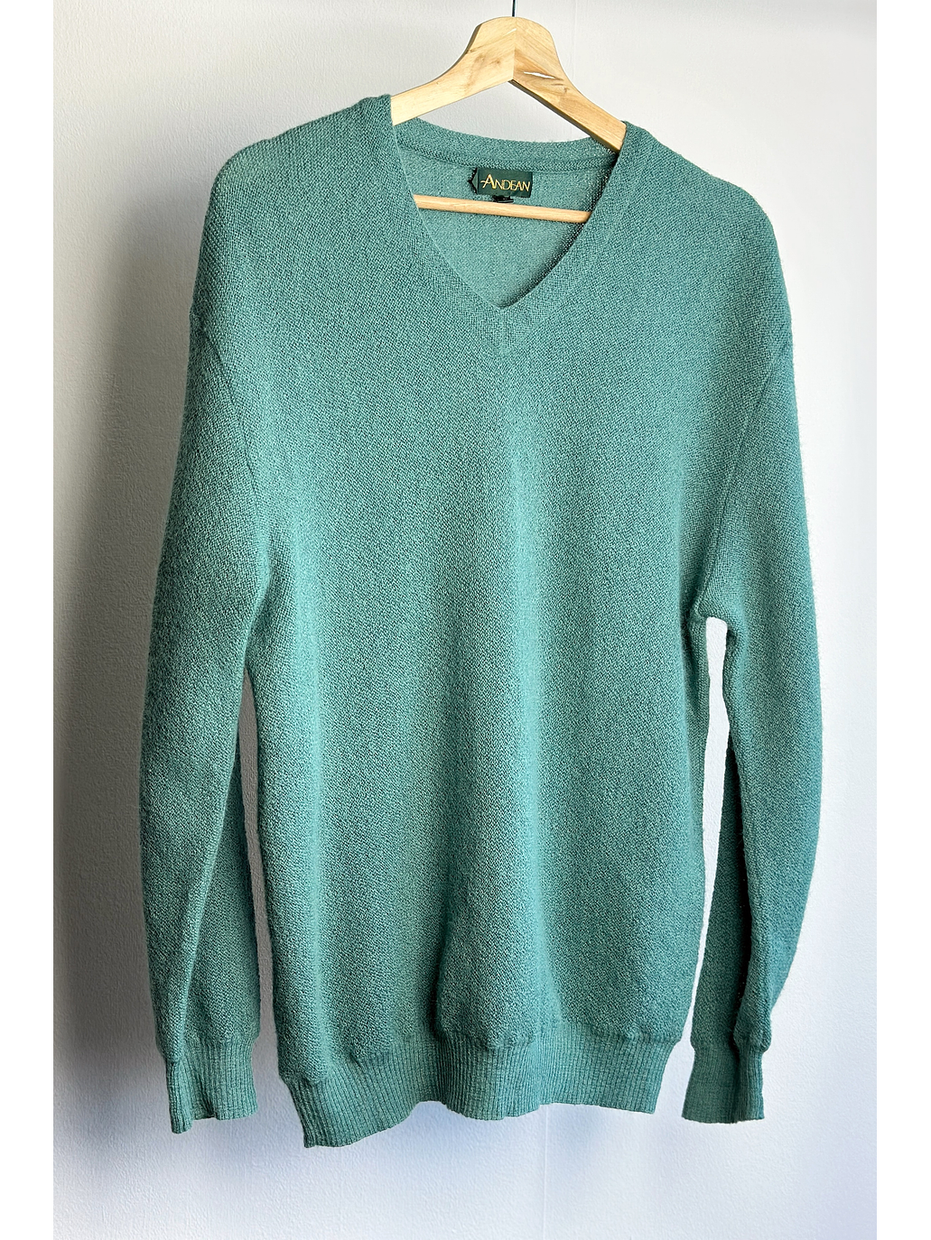 Chaleco de alpaca verde esmeralda  1