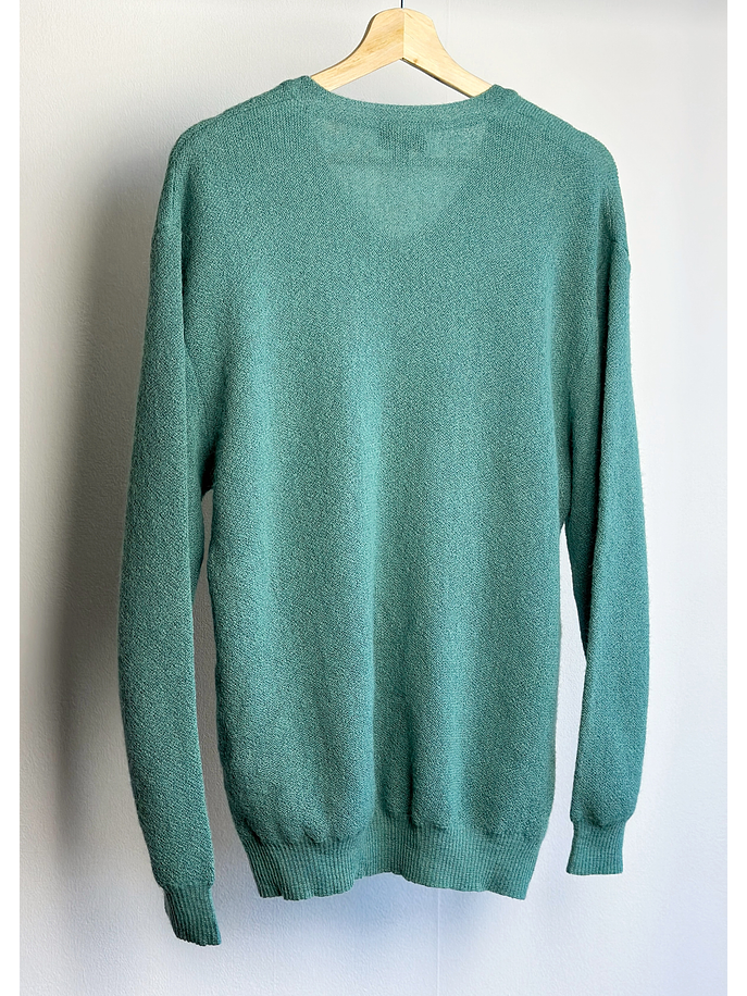 Chaleco de alpaca verde esmeralda  4