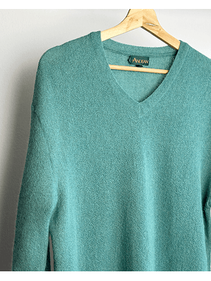 Chaleco de alpaca verde esmeralda 