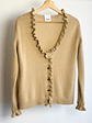Cardigan beige con vuelos - Miniatura 3