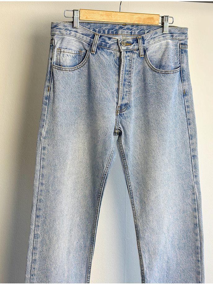 Jeans celeste tiro alto 2