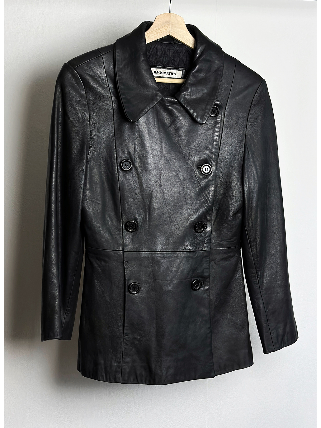 Chaqueta cuero negro 1