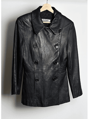Chaqueta cuero negro