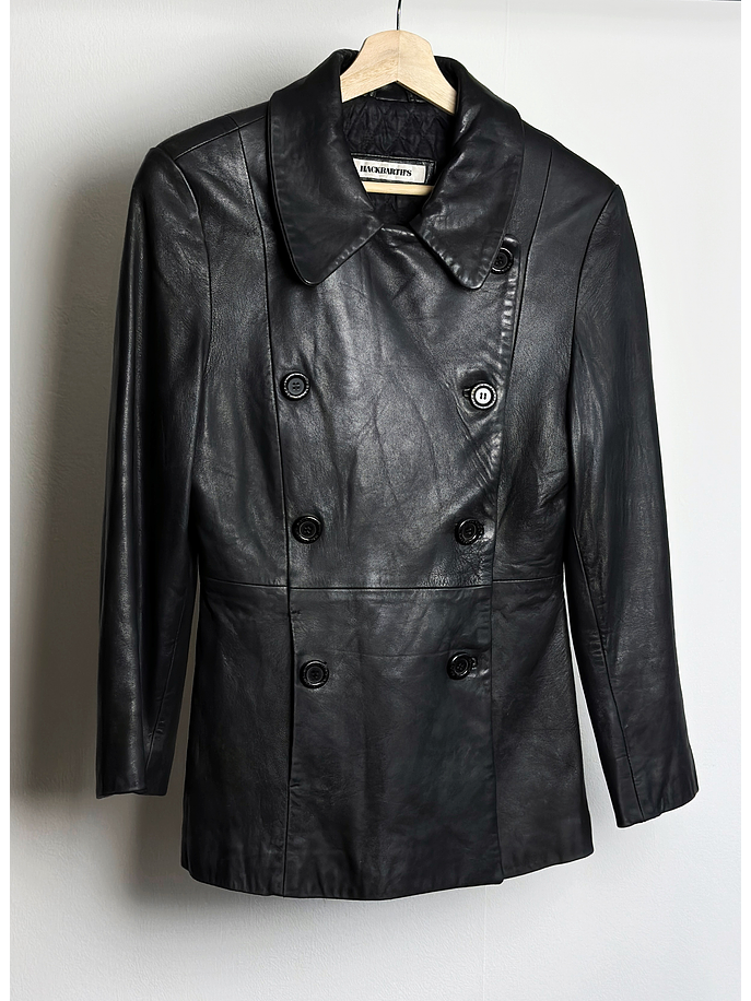 Chaqueta cuero negro 1