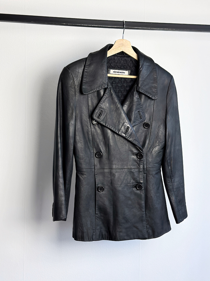 Chaqueta cuero negro 4