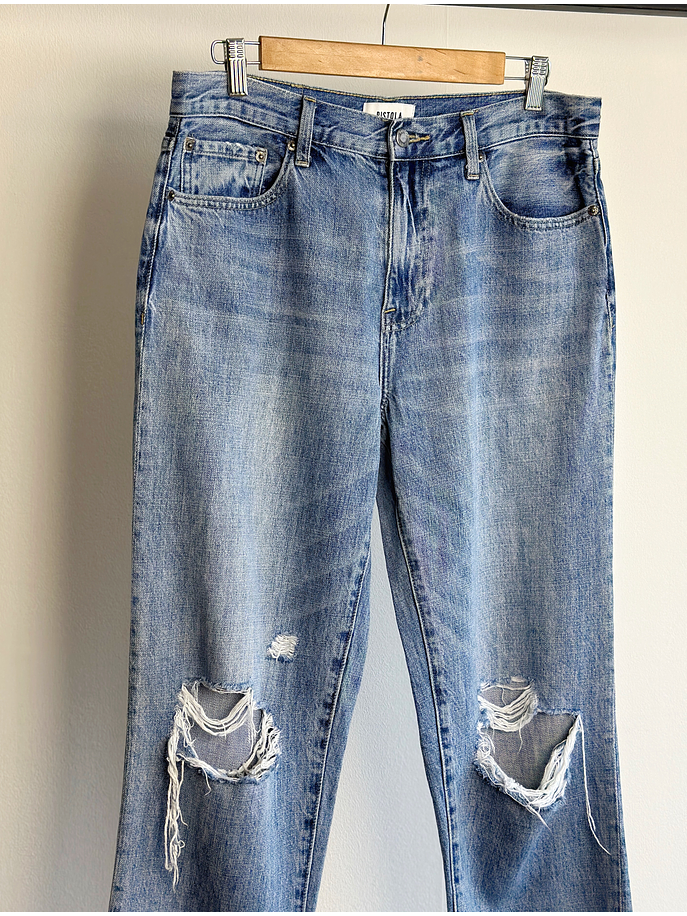 Jeans azul destroyed 2