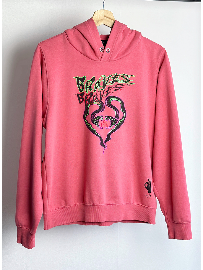 Polerón rosado estampado 1