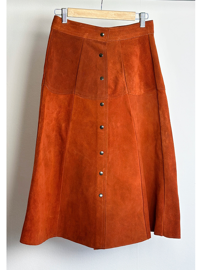 Falda gamuza naranja  1