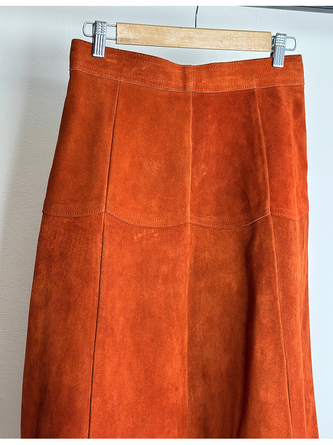 Falda gamuza naranja  4