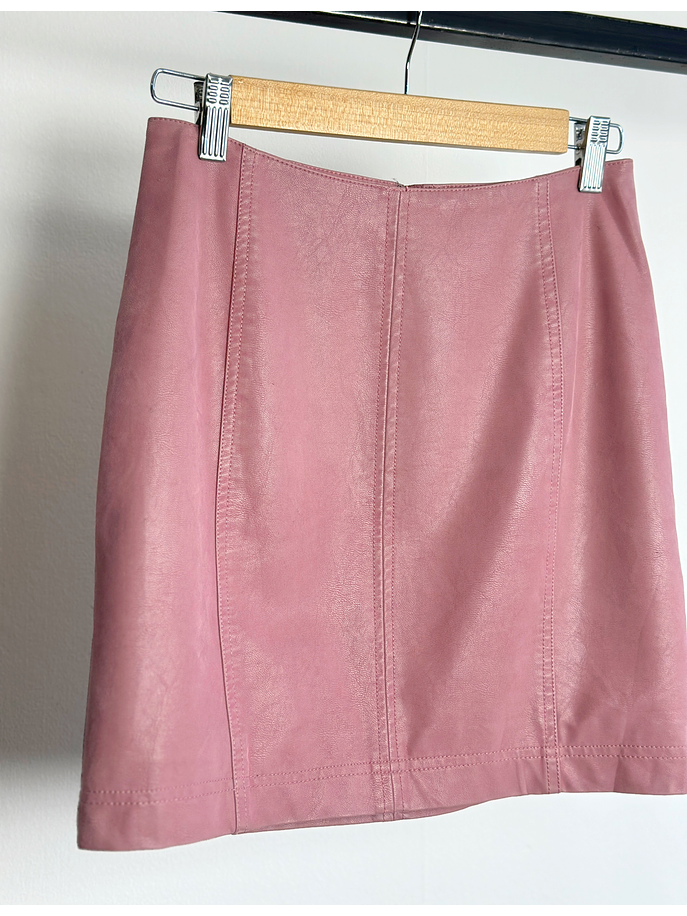 Falda mini rosada  2