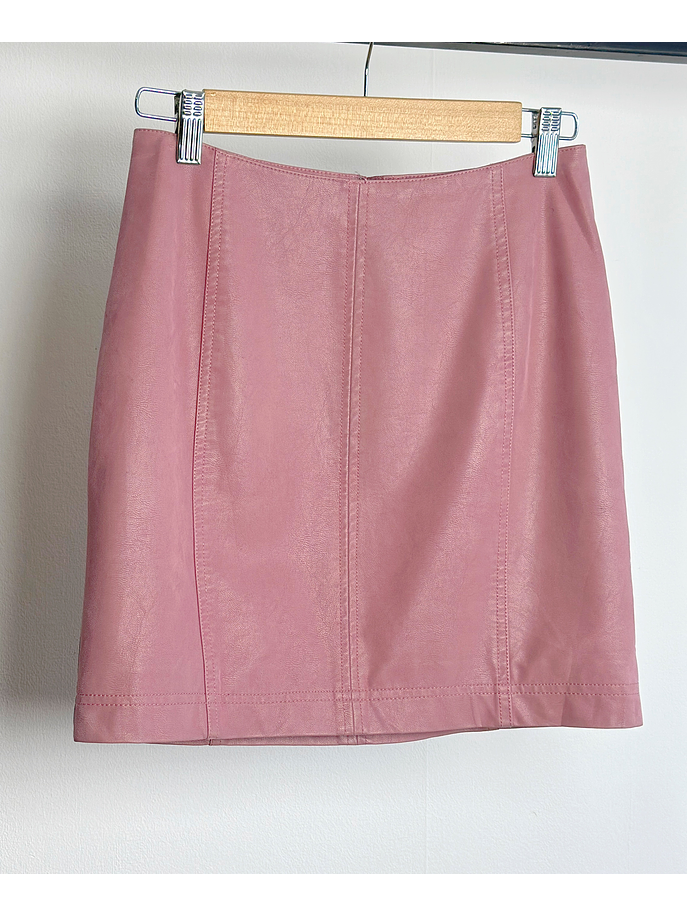 Falda mini rosada  1