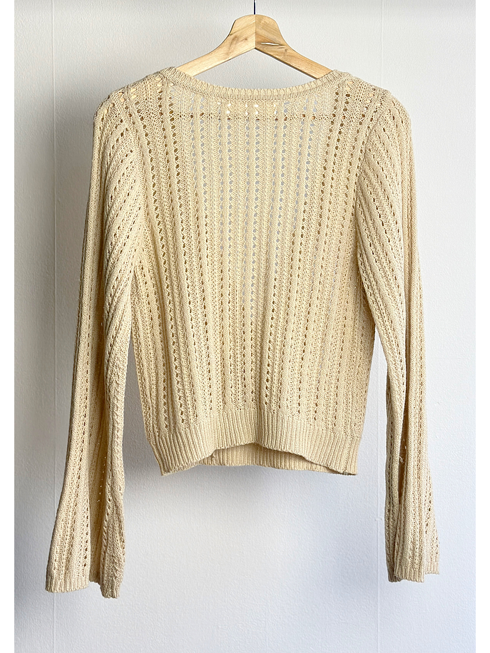 Chaleco beige calado 5