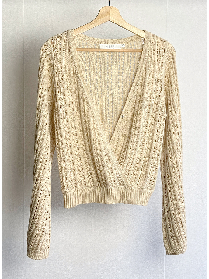 Chaleco beige calado 3