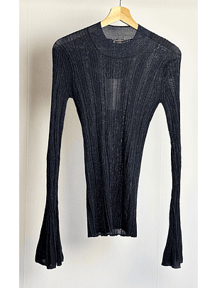 Top de malla con brillos 