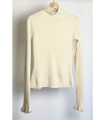 Chaleco cachemira crema