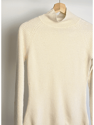 Chaleco cachemira crema