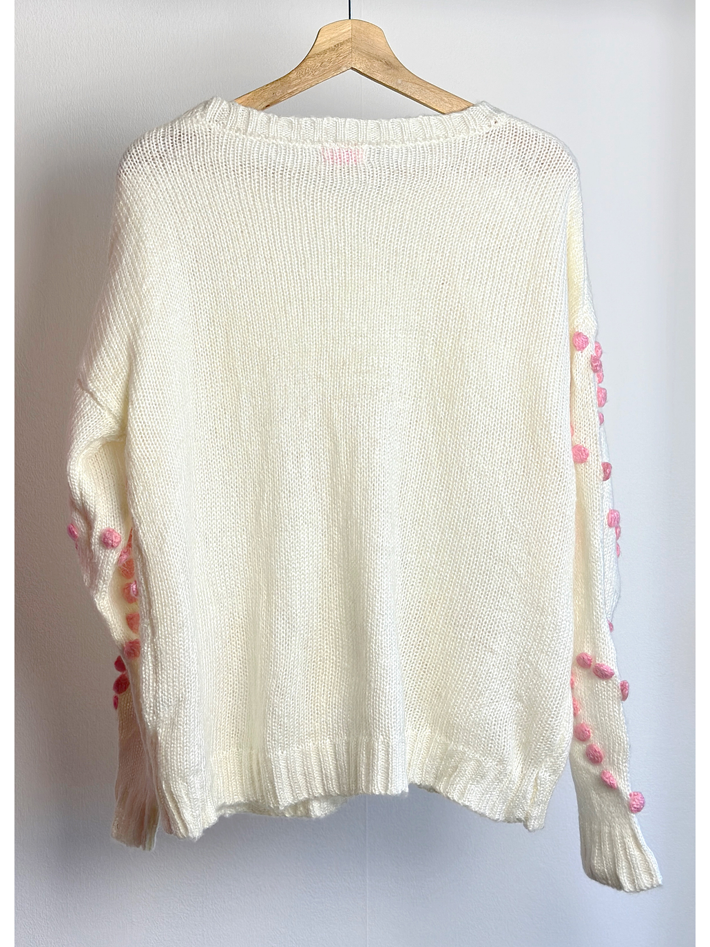 Chaleco crema corazones 3