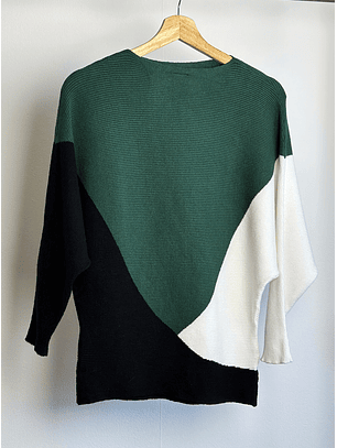 Polera de punto elasticada