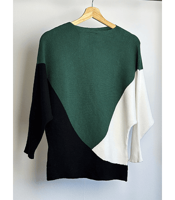 Polera de punto elasticada